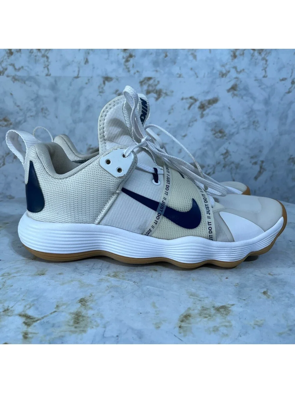 Nike React HyperSet Womens Size 10 Volleyball Shoes White Black Athletic Sneaker